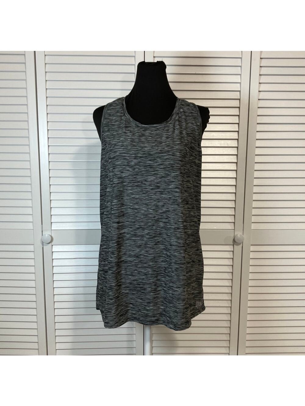 Everlast Sports Space Dye Gray Minimalist Relaxed Athletic Tank Top XL